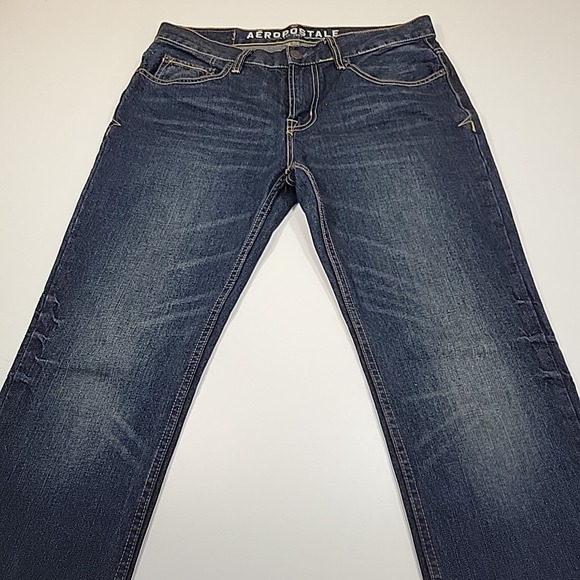 AEROPOSTALE Rivington Skinny Women's Sz 32 X 32 Dark Wash Straight 5 Pockets - Picture 10 of 15